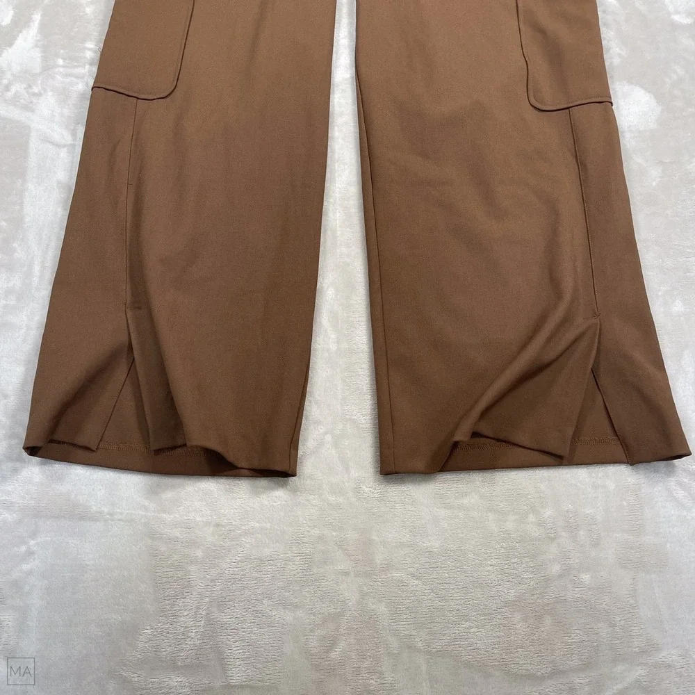 NEW Democracy Women's Pants "Ab"technology Cargo Wide Leg 14 Brown - Picture 8 of 9